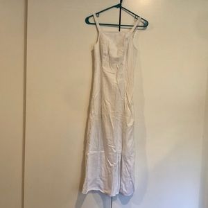 White linen midi dress. Size S worn once